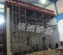 臺車式電阻爐施工現(xiàn)場